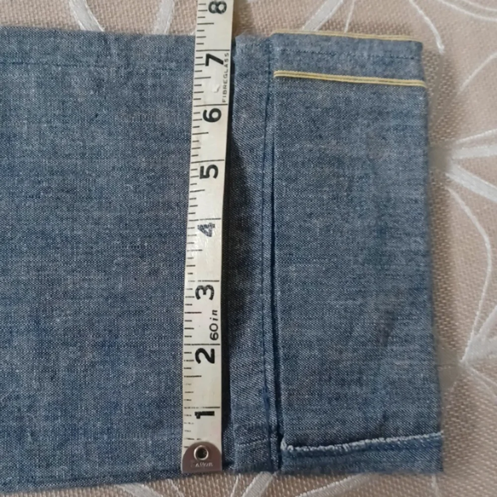 Naked and Famous Pineapple Selvedge Chambray, Skinny Guy, Denim!